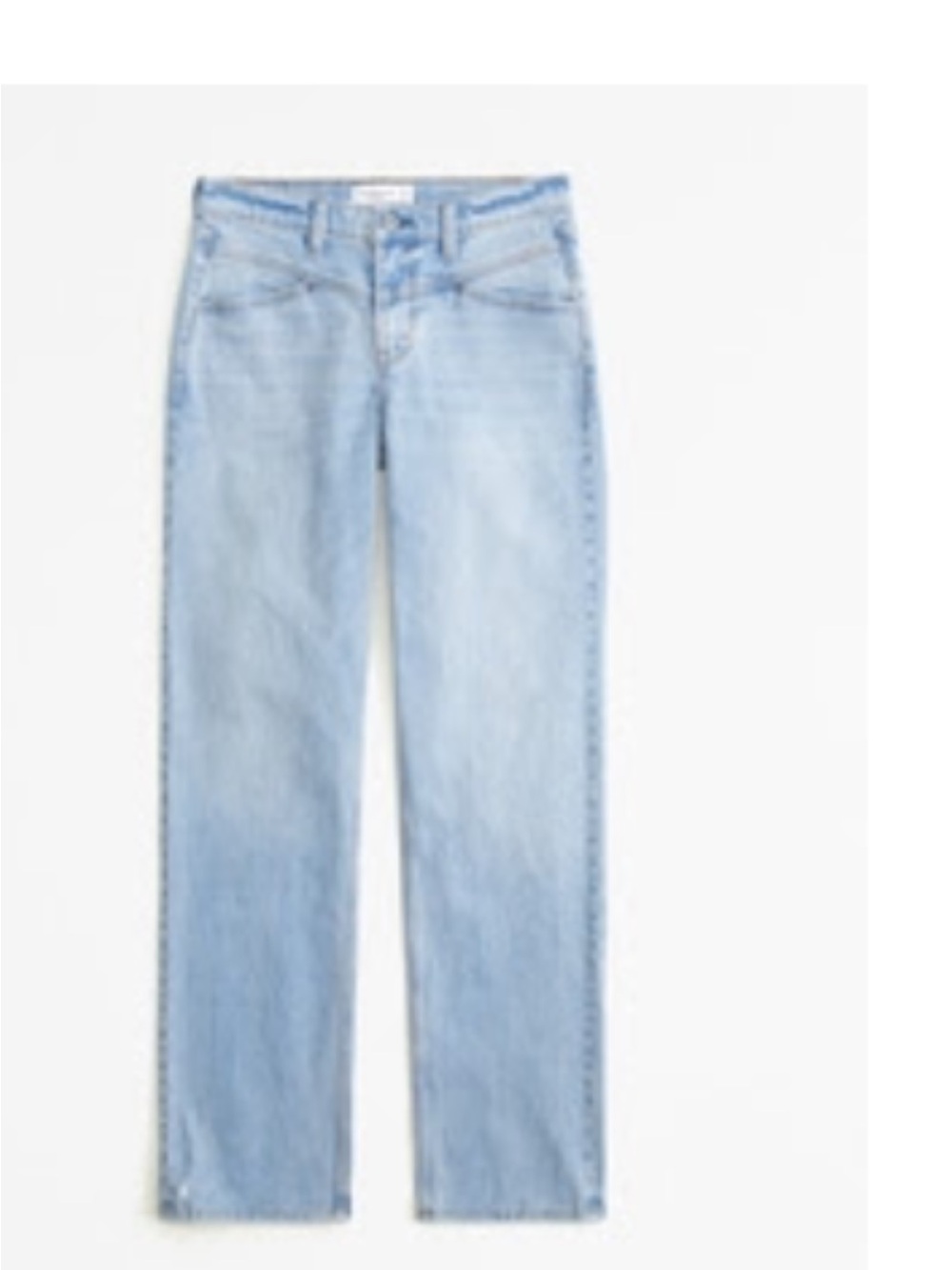 Abercrombie & Fitch Light Wash Straight-Leg Jeans